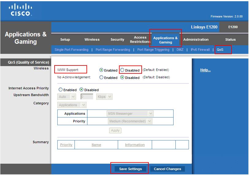 Slow Connection Speed with Linksys/Cisco E1200